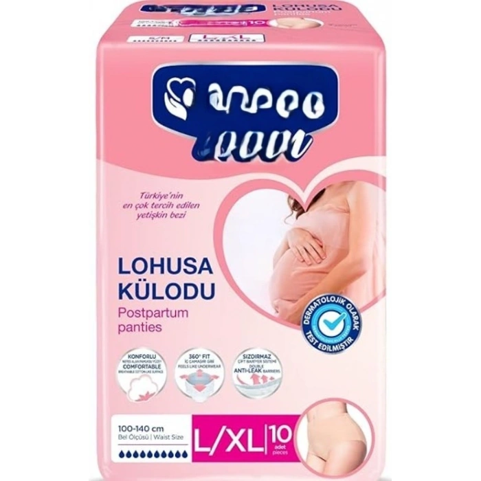 Mey İthalat® Lohusa Külodu L/XL Beden 10 Adet