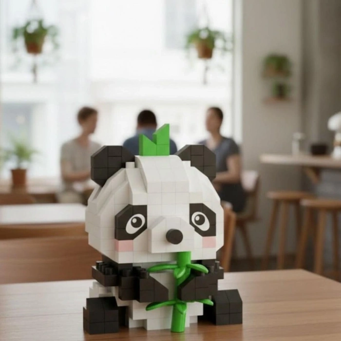 Mey İthalat® LZ-8633 LOZ PANDA 170 PARÇA BLOCK OYUNCAK-MİNİ POŞET