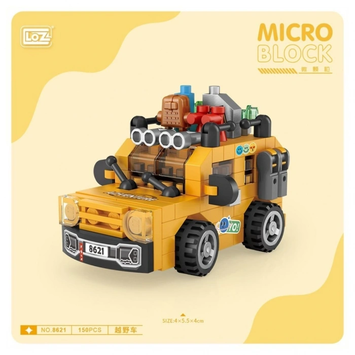 Mey İthalat®  LZ8621 LOZ Araba Blok Seti Mini Poşet -Vagon life