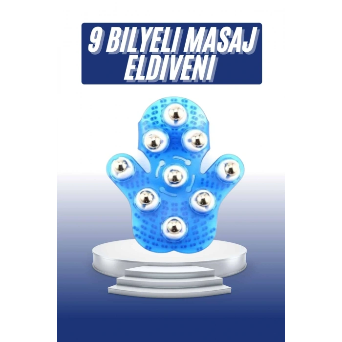 Mey İthalat® Masaj Aleti El Şeklinde Omuz Bacak Bilyeli Masaj Eldiveni El Şekilli