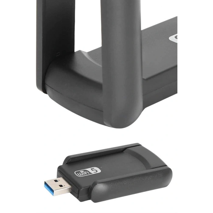 Mey İthalat® Mbps Wifi Alıcı Kablosuz Wifi Adaptörü Çift Band Çift Antenli Yeni Nesil
