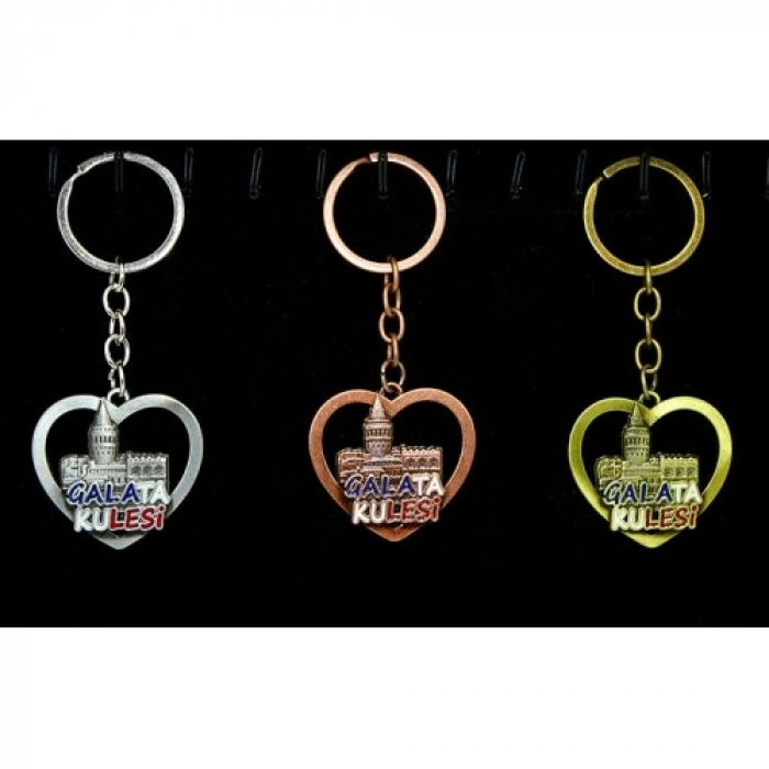 Mey İthalat® Metal Galata Kulesi Anahtarlık