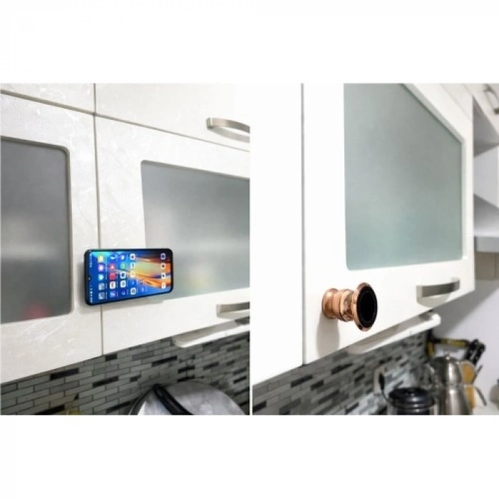 Mey İthalat® Metal Telefon Tutucu Torpidoya Yapışan Mıknatıslı