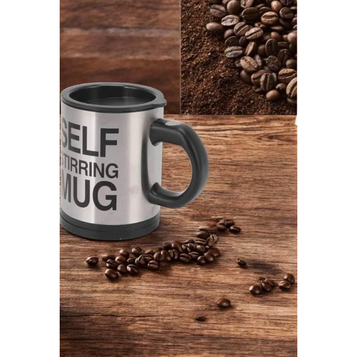 Mey İthalat® Mikser Kupa Yazılı Mug Bardak Karıştırma Özelliği