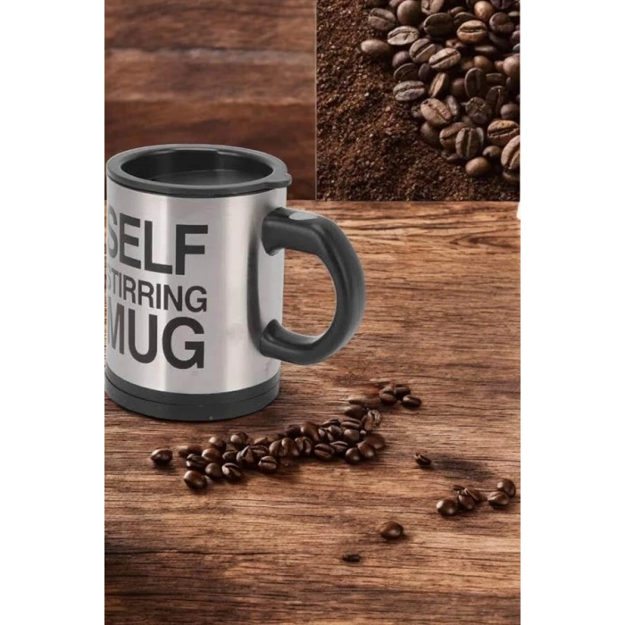 Mey İthalat® Mikser Kupa Yazılı Mug Bardak Karıştırma Özelliği