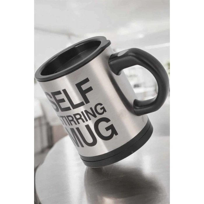 Mey İthalat® Mikser Kupa Yazılı Mug Bardak Karıştırma Özelliği