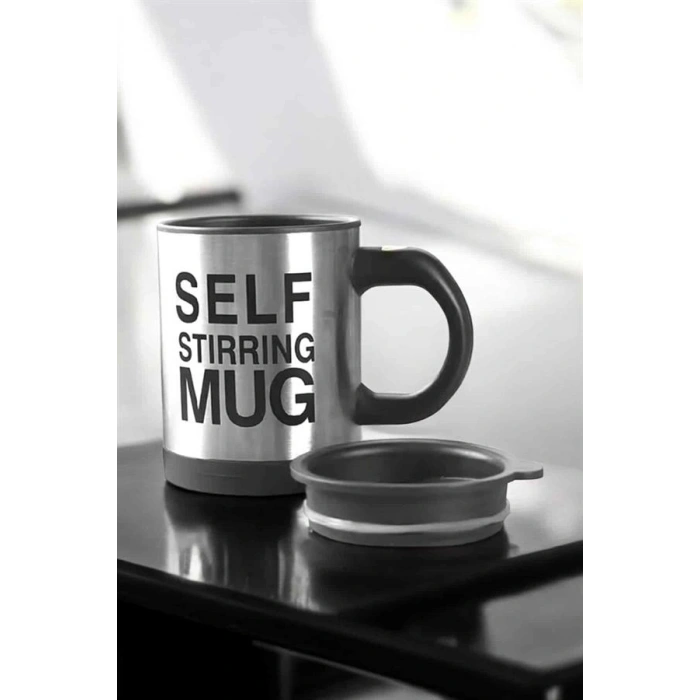 Mey İthalat® Mikser Kupa Yazılı Mug Bardak Karıştırma Özelliği