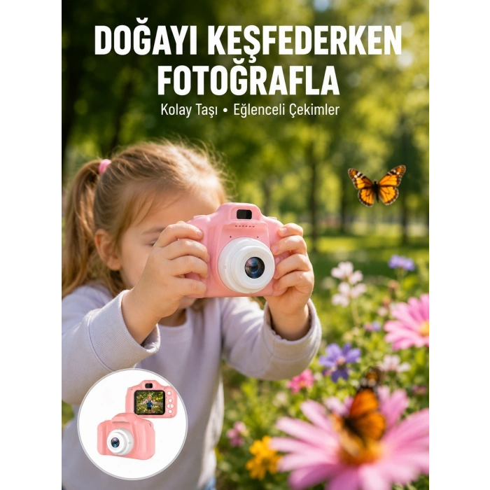 Mey İthalat® Mini HD Video Kamera Fotoğraf Çekimli Şarj Edilebilir Bataryalı Genişletilebilir Hafızalı Yeni Nesil