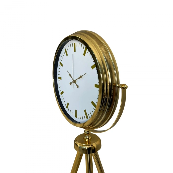 Mey İthalat® Modern Gold Tripod Ayaklı Saat