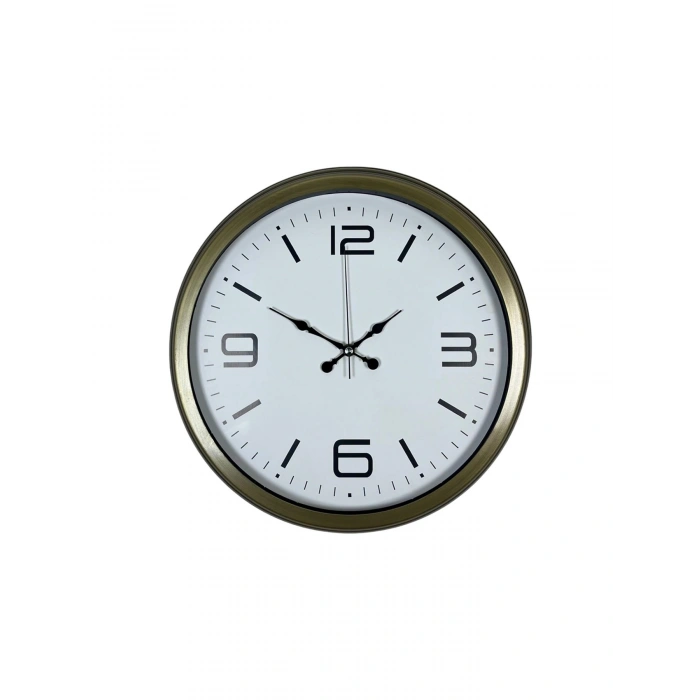 Mey İthalat® Modern Tasarım Eskitme 40 Cm Metal Duvar Saati