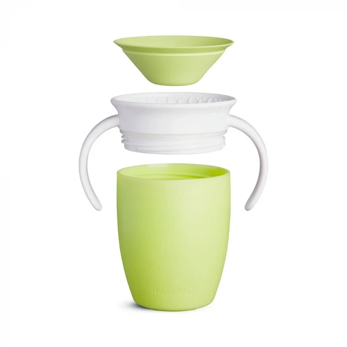 Mey İthalat® Mucize 360° Alıştırma Bardağı 6 Ay+ 207 ml Yeşil