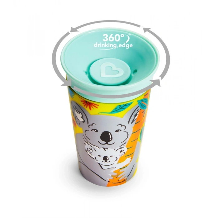 Mey İthalat® Mucize 360° Wildlove Alıştırma Bardağı 12 Ay+ 266 ml Koala