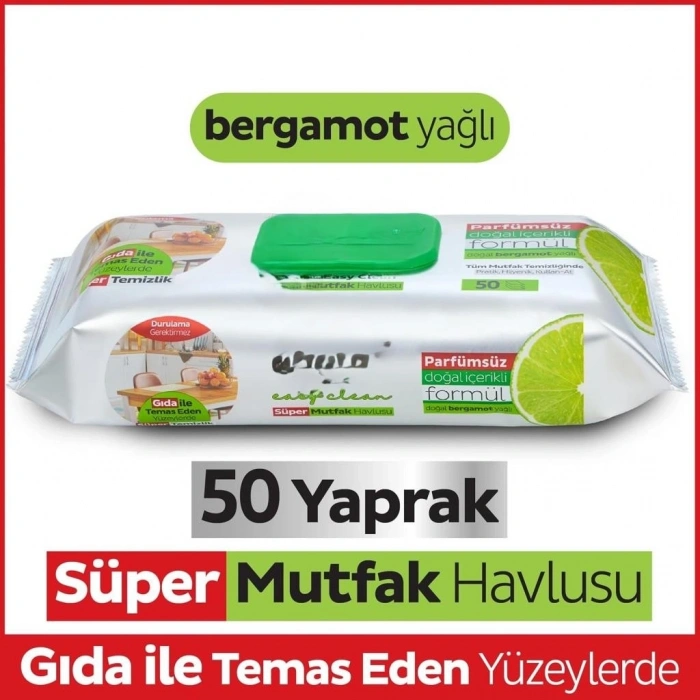Mey İthalat® Mutfak Temizlik Havlusu 50 Adet Bergamot