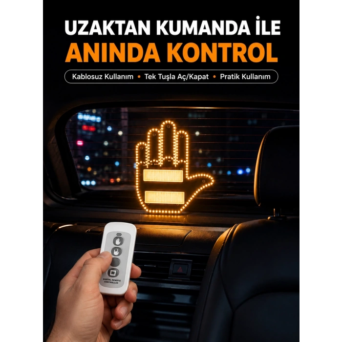 Mey İthalat® Naylon Bantlı Kolay Montajlı Araç Jest Işığı