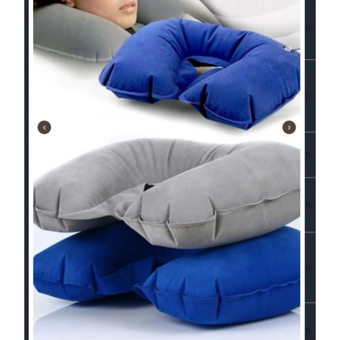 Mey İthalat®  Premium Seyahat Boyunluğu Uçak Otobüs Araç Ofis İçin Ergonomik Boyun Destek Yastığı