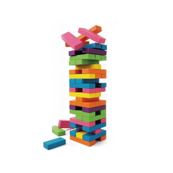 Mey İthalat® ONY-415 KUTUDA AHŞAP RENKLİ DENGE OYUNU