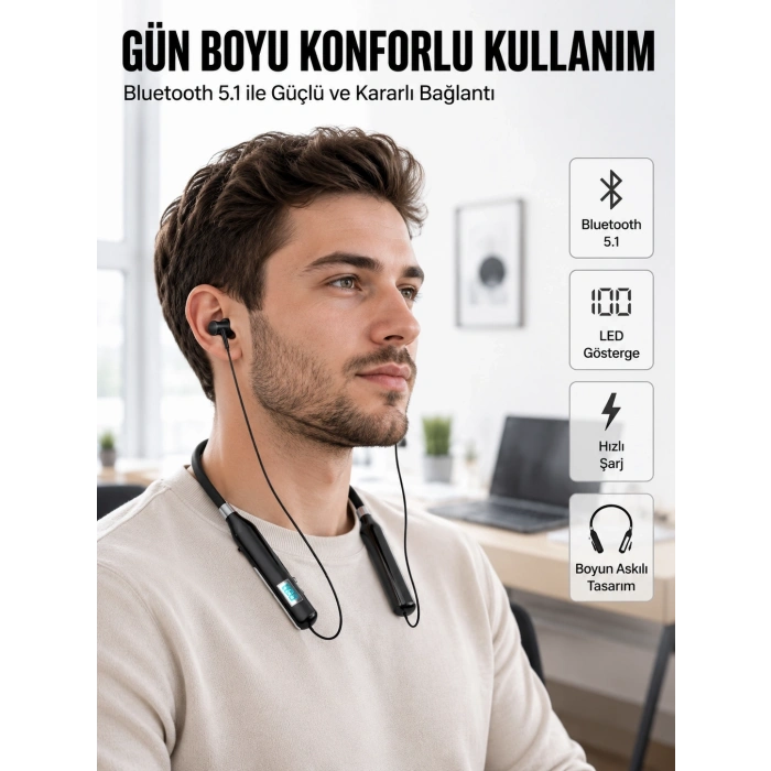 Mey İthalat® Oyun ve Müzik Modlu Düşük Gecikmeli Kablosuz Kulaklık