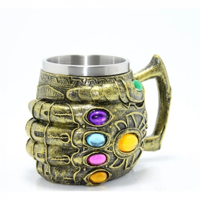 Mey İthalat® Paslanmaz Çelik Thanos Eli Kupa Bardak