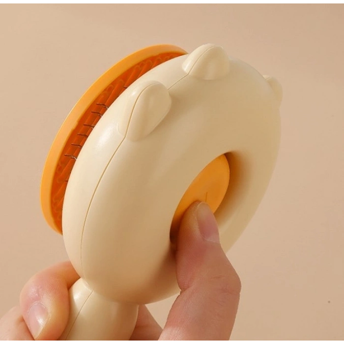 Mey İthalat® Pati Tasarımlı Otomatik Temizlenen Evcil Hayvan Fırçası