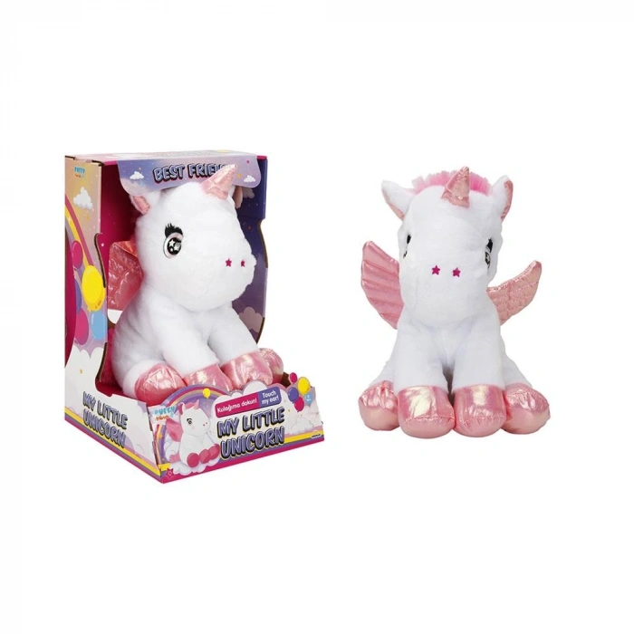 Mey İthalat® PELUŞ UNICORN IŞIKLI BEYAZ