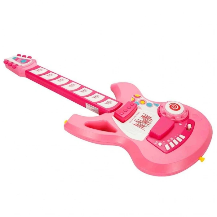 Mey İthalat® Pembe Elektronik Gitar 61 cm