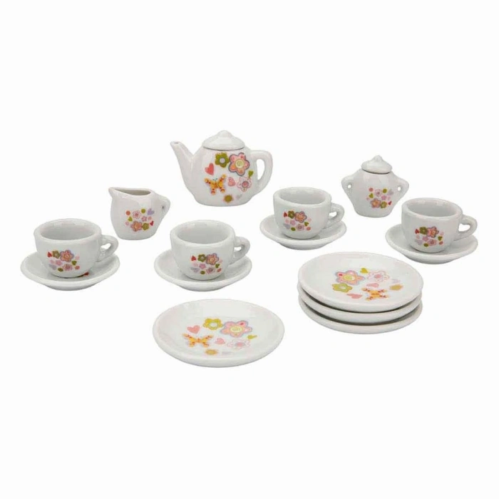 Mey İthalat® Porselen Çay Takımı 17 Parça 1 adet