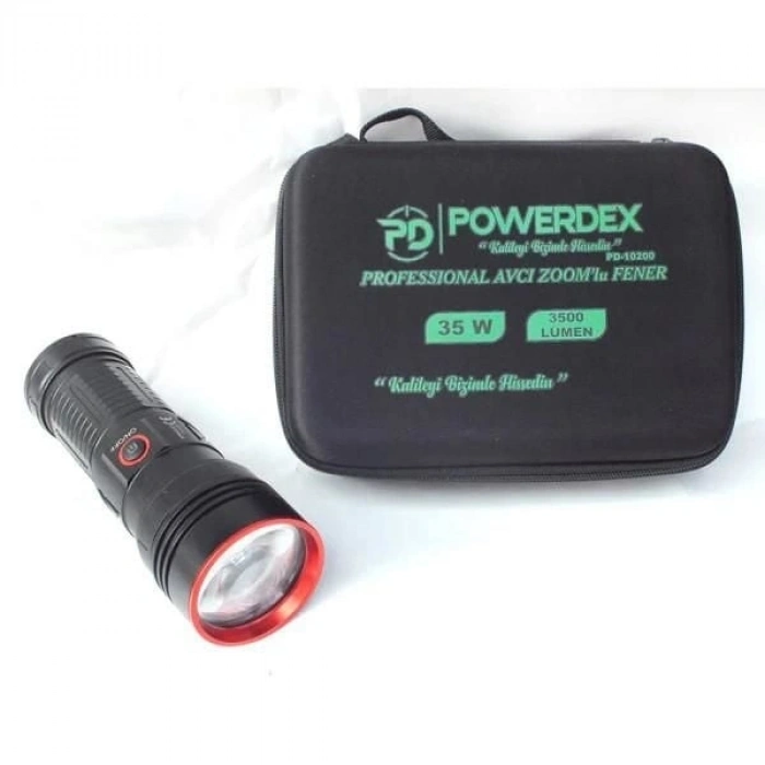 Mey İthalat® Powerdeks PD-10200 Profesyonel Avcı Feneri