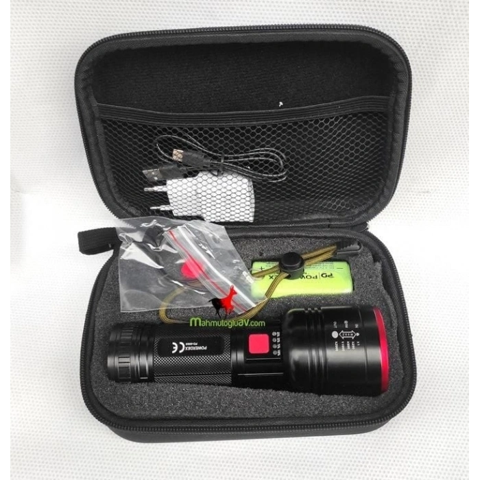 Mey İthalat® Powerdeks PD-9000 Profesyonel Avcı Feneri