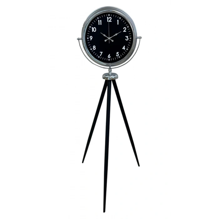 Mey İthalat® Prestige Krom Tripod Ayaklı Saat