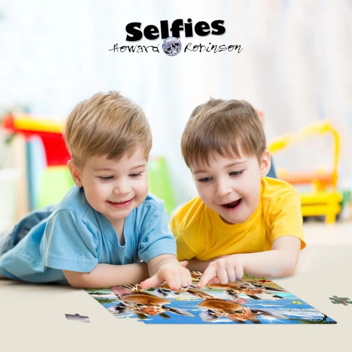 Mey İthalat®  Prime 3D - Zürafa Pelüş ve Selfie 48 Parça Puzzle 15802