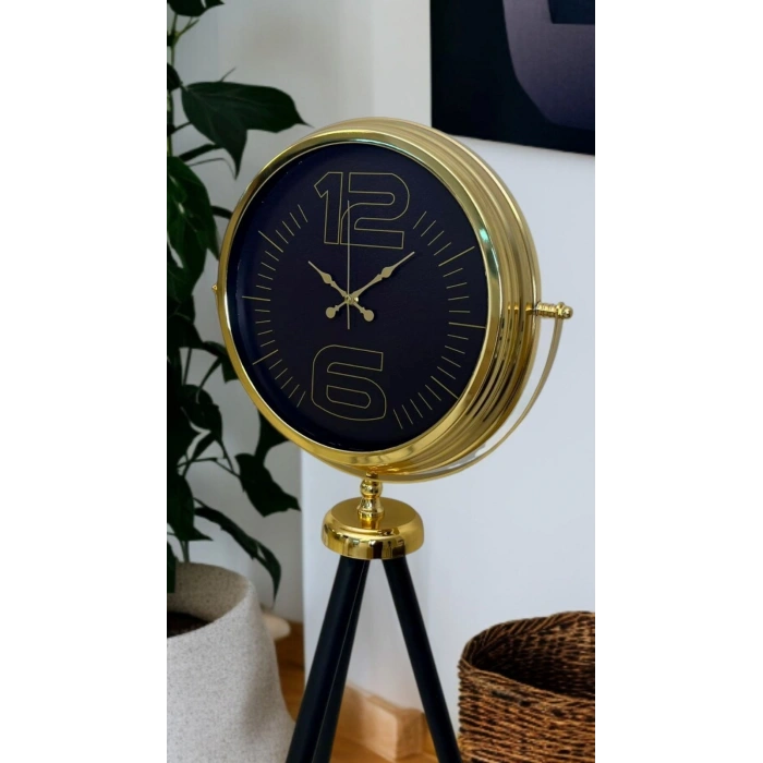 Mey İthalat® Prime Gold Şık Tripod Ayaklı Saat