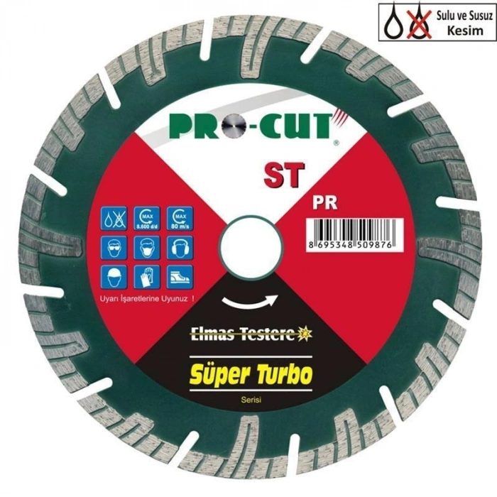 Mey İthalat® Procut ST 230 mm Süper Turbo Elmas Testere
