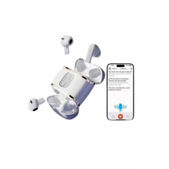 Mey İthalat® Profesyonel Dijital Göstergeli Düşük Gecikme Bluetooth Kulaklık Çift Kulaklık