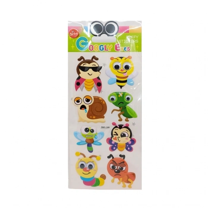 Mey İthalat® Puffy Stickers Böcekler