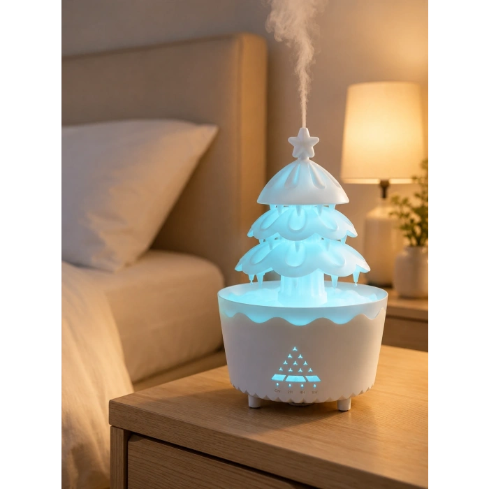 Mey İthalat® RGB Aydınlatmalı Şans Ağacı Aromaterapi Difüzörü 250 ML Hava Nemlendirici
