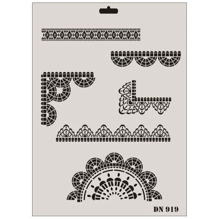 Mey İthalat® Rich Dantel Seri DN-919 Stencil 35x25 cm