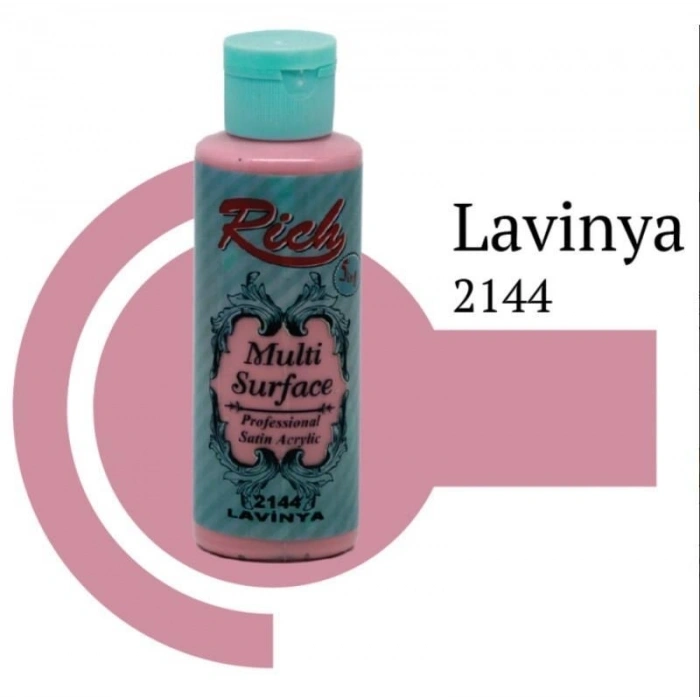 Mey İthalat® Rich Multi Surface 2144 Lavinya Akrilik Boya 120 cc