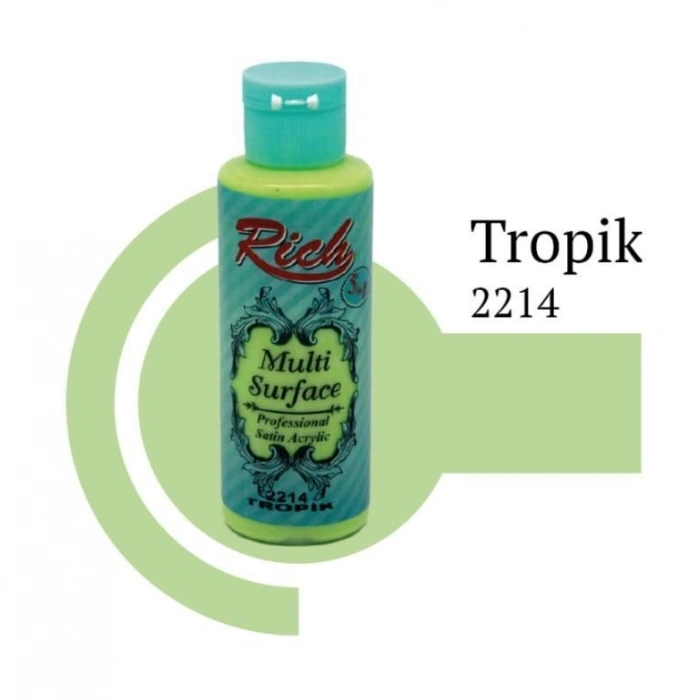 Mey İthalat® Rich Multi Surface 2214 Tropik Akrilik Boya 120 cc