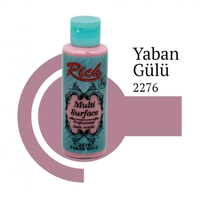 Mey İthalat® Rich Multi Surface 2276 Yaban Gülü Akrilik Boya 120 cc
