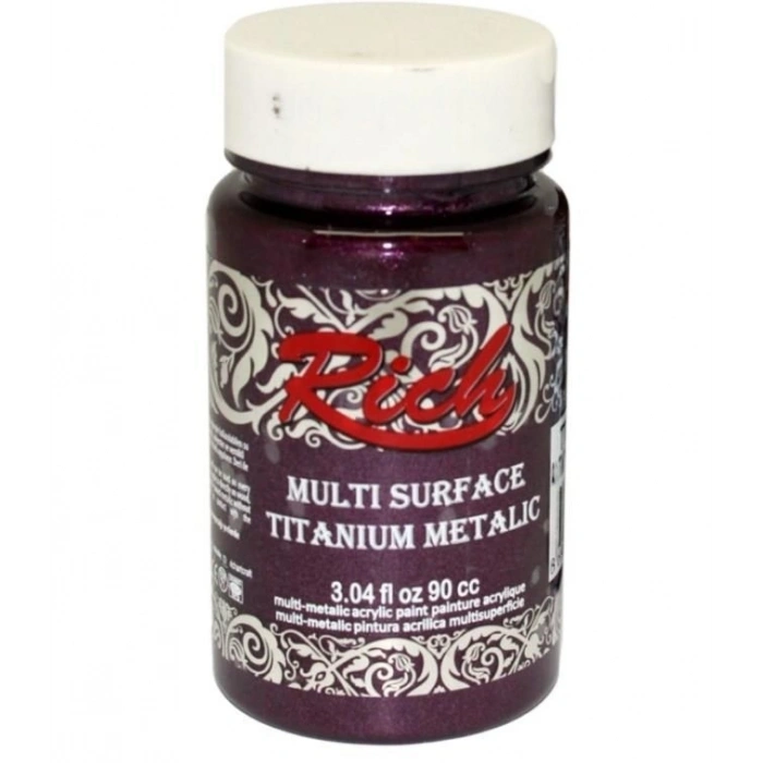Mey İthalat® Rich Multi Surface Titanium 2560 Antik Mürdüm Metalik 90 cc