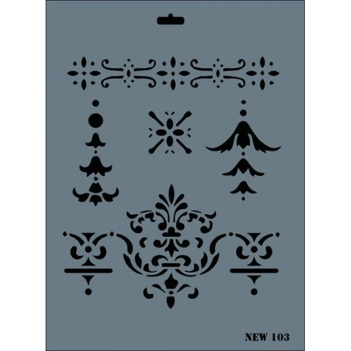Mey İthalat® Rich New Seri N-103 Stencil 35x25 cm