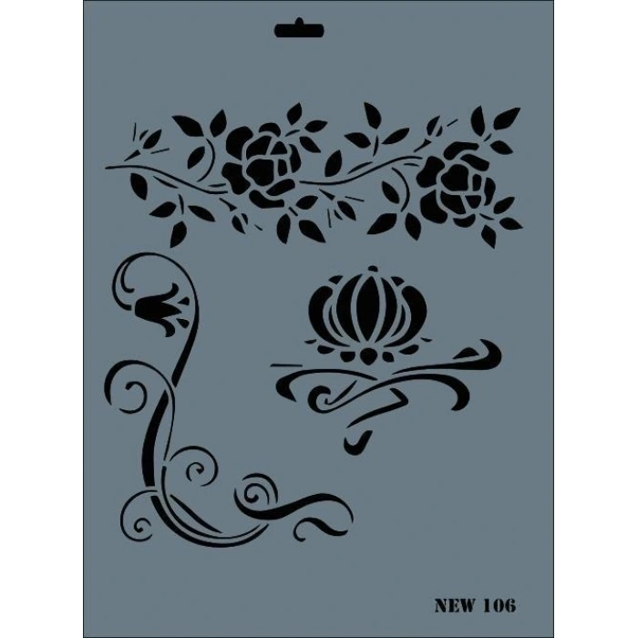 Mey İthalat® Rich New Seri N-106 Stencil 35x25 cm
