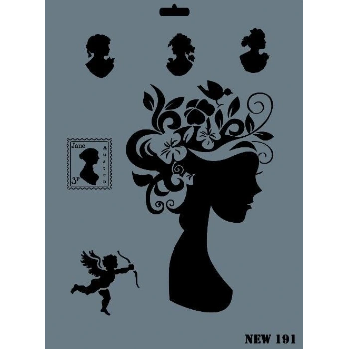 Mey İthalat® Rich New Seri N-191 Stencil 35x25 cm