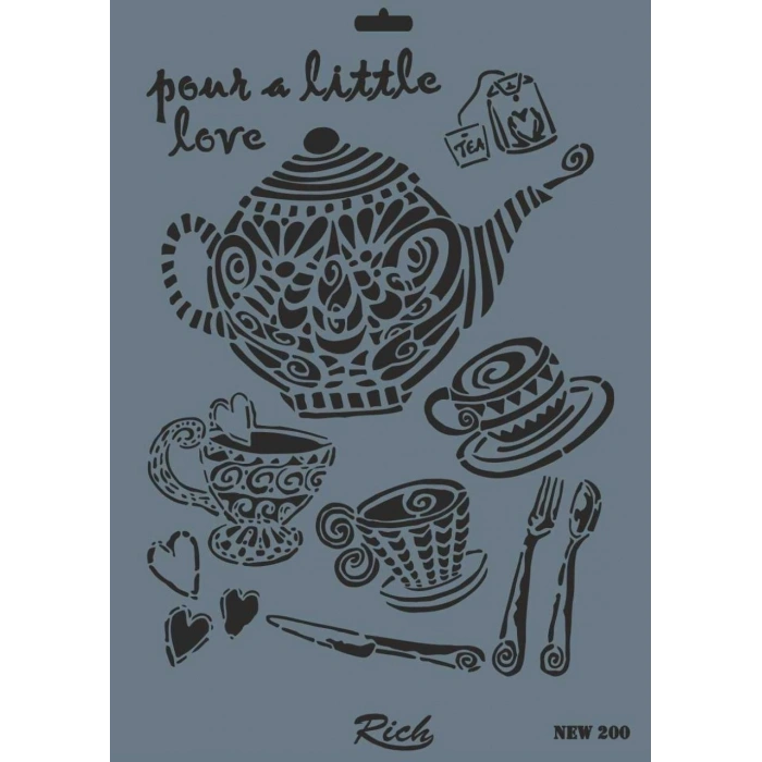 Mey İthalat® Rich New Seri N-200 Stencil 35x25 cm