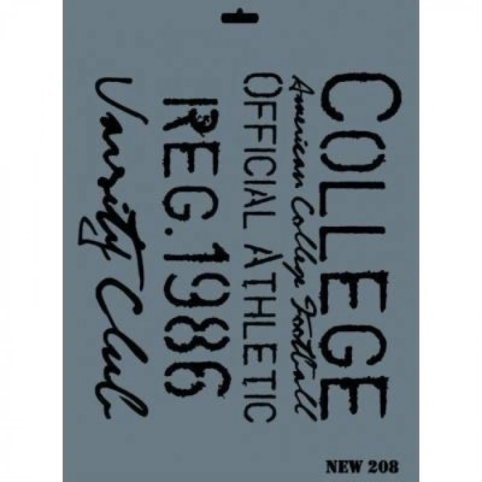 Mey İthalat® Rich New Seri N-208 Stencil 35x25 cm