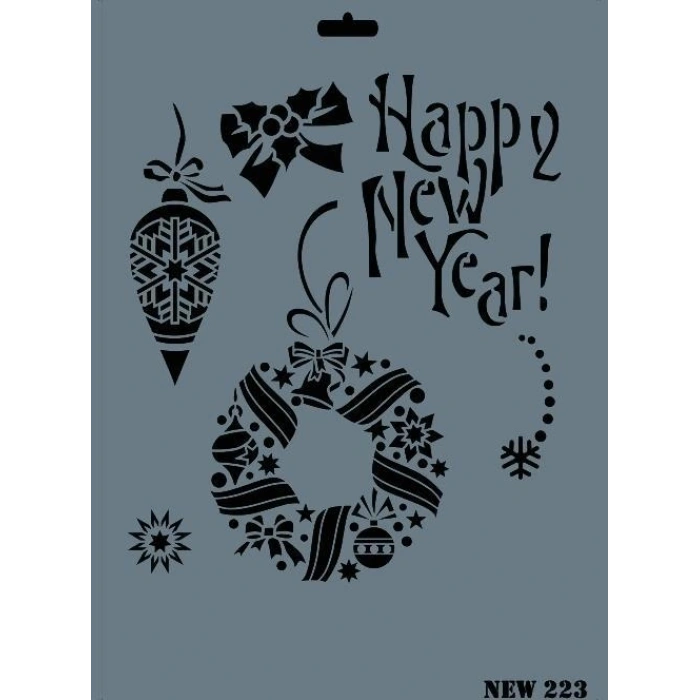 Mey İthalat® Rich New Seri N-223 Stencil 35x25 cm