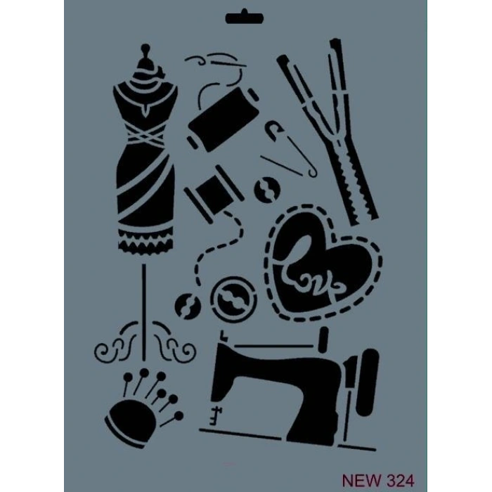 Mey İthalat® Rich New Seri N-324 Stencil 35x25 cm