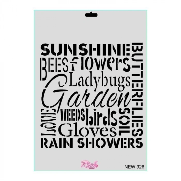 Mey İthalat® Rich New Seri N-326 Stencil 35x25 cm