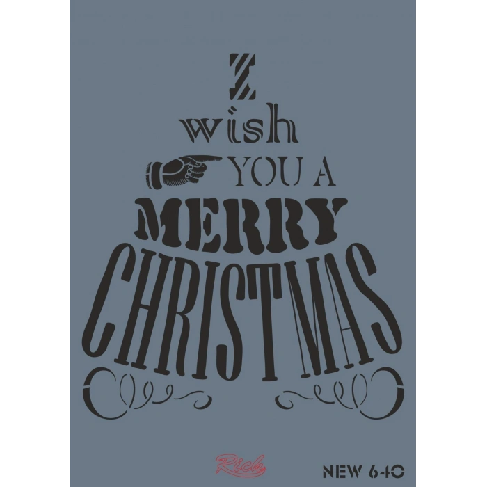 Mey İthalat® Rich New Seri N-640 Stencil 35x25 cm