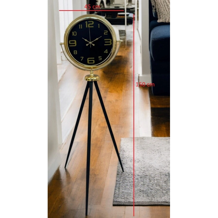 Mey İthalat® Royal Gold Tripod Ayaklı Saat